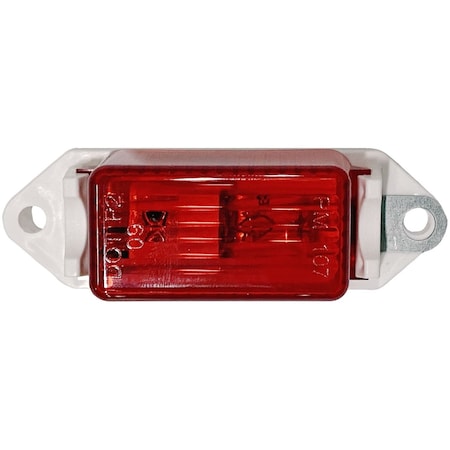 Peterson Incandescent Rectangular 318 Length x 106 Height x 1 Width Red Lens Single V107WR